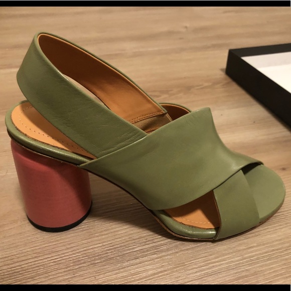 NWT Halmanera Block Sandals ASO Amal Clooney - Picture 3 of 7